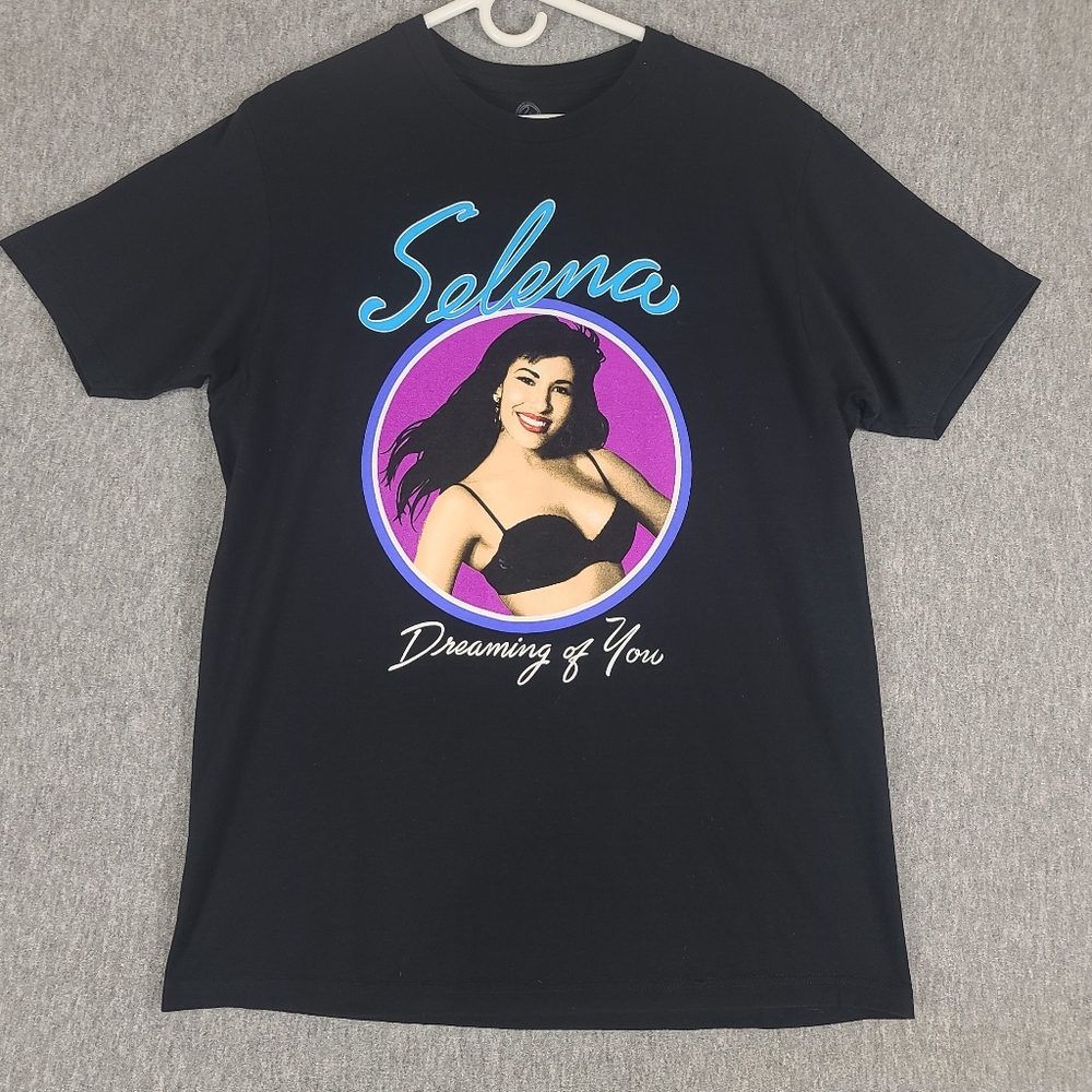 Selena Official Merch Short Sleeve Graphic Tee Shirt Black Large